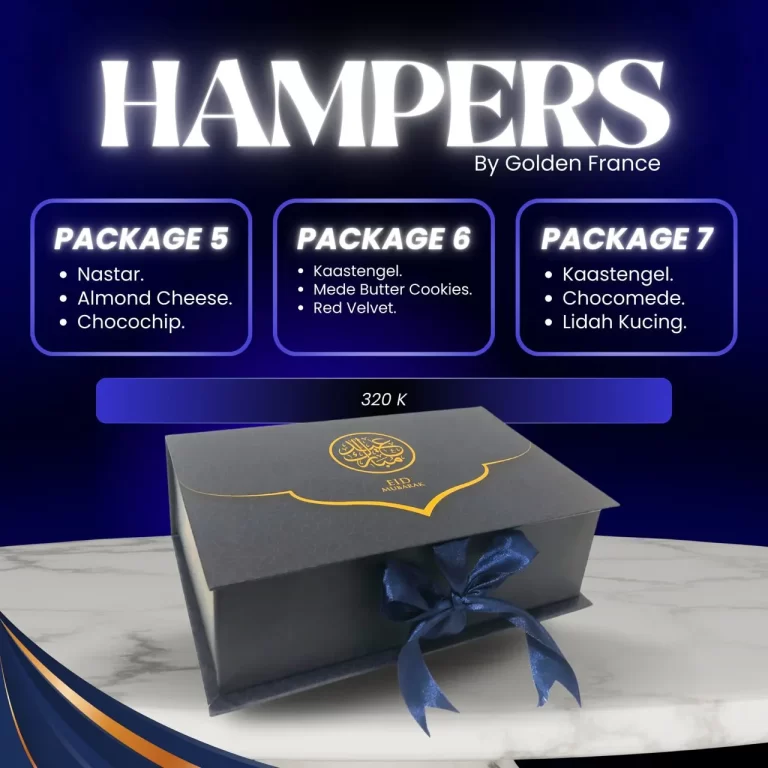 hampers hard box golden france paket 5, 5 dan 7