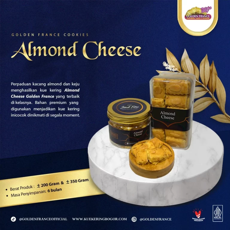 kue kering almond cheese golden france