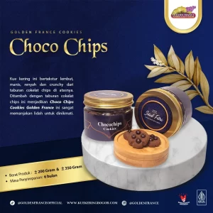 kue kering choco chips golden france