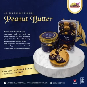 kue kering peanut butter golden france