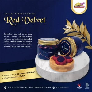 kue kering red velvet golden france