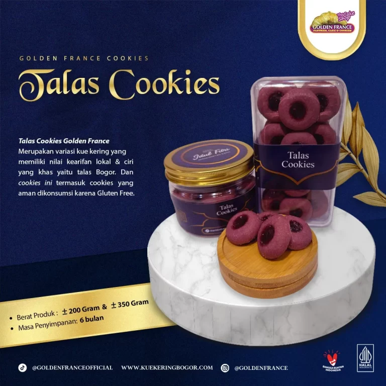 kue kering talas cookies golden france