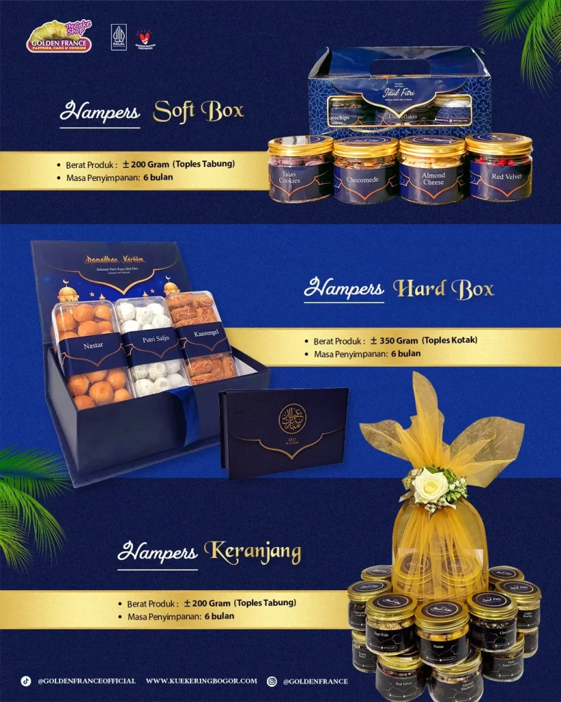 varian hampers kue kering lebaran golden france varian hampers kue kering lebaran golden france