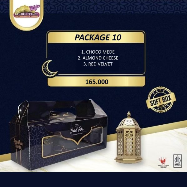 Paket 10 Hampers Kue Kering Lebaran Kemasan Soft Box